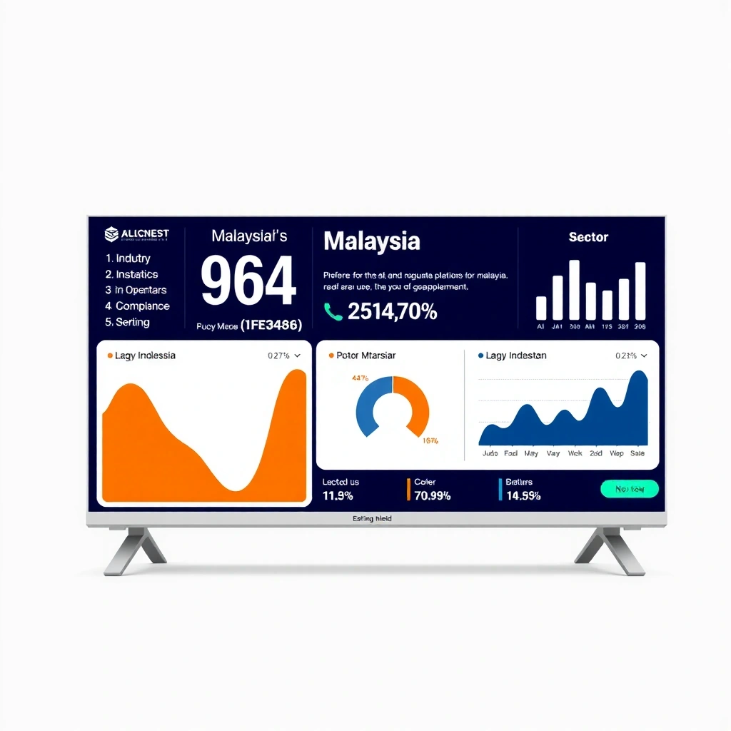 AI Revolution Dashboard showing Malaysian industry statistics